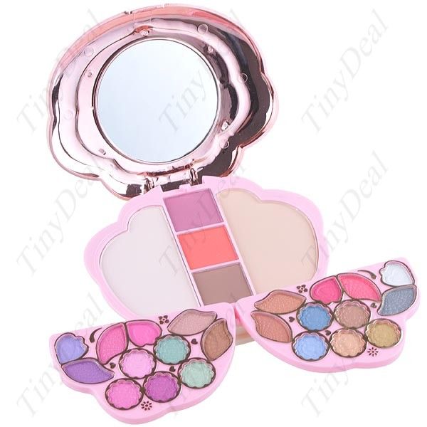 Flower Fashionable Make-up Compact Kit - Eye Shadow+ Blusher