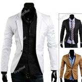 Fashion British Style 1 Button Single-breasted Slim Coat 1 p