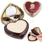 Heart Shaped 1# 2-Way Cosmetic Compact Powder Dry & Wet Pres