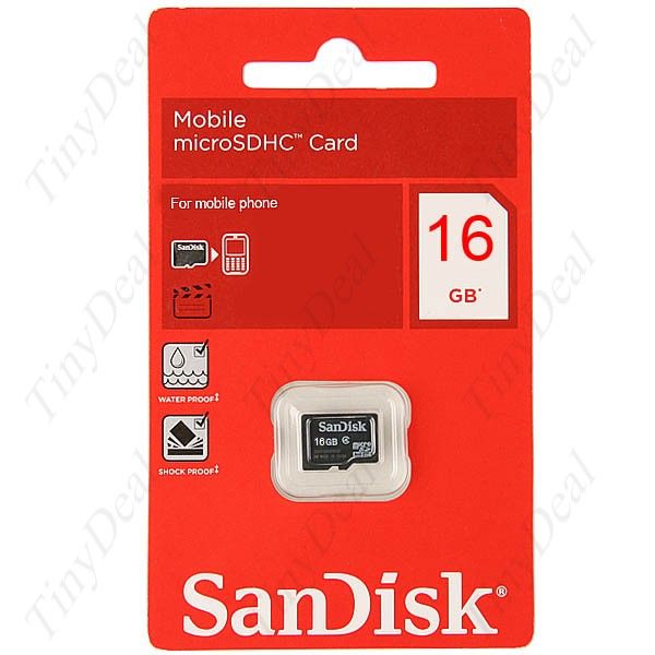 Genuine Sandisk 16 GB TransFlash TF Micro SD Memory Card SAT