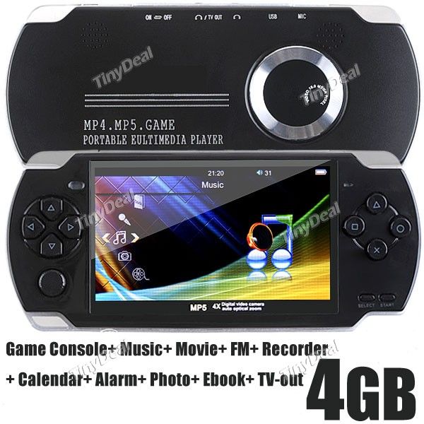 4GB 4.3" TFT LCD MP5 Player/ Game Console+ Music+ Movie+ FM+