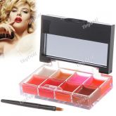 8 Colors Tinted Lipstick Lip Gloss Balm Plumper Concealer Co