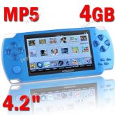 4GB 4.2" TFT LCD MP5 Player/ Game Console+ Music+ Movie+ FM+