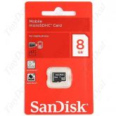 Genuine Sandisk 8 GB Micro SD TF Card SATF8G